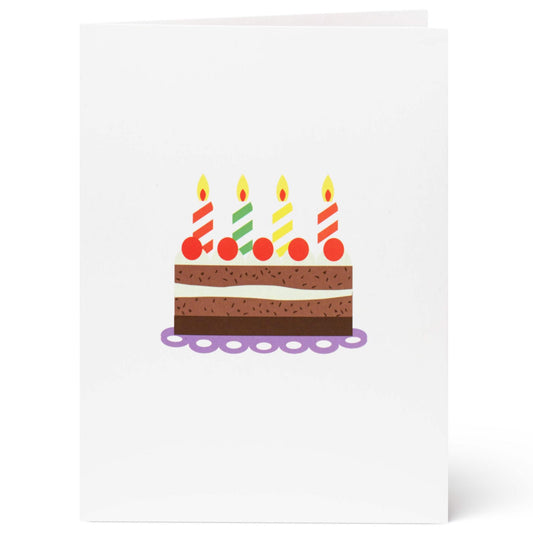 Grusskarte „Cake“ mit bunter Geburtstagstorte