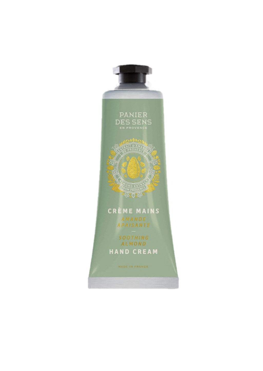 Handcreme Mandel 30 ml in gelber Tube mit Mandelblüten-Duft