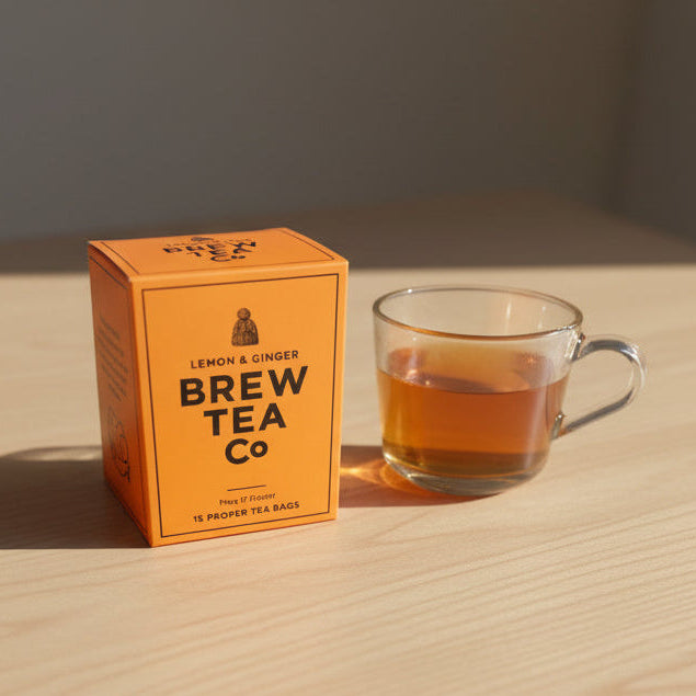 Erfrischender Ingwer-Zitronen-Tee, wärmend und würzig