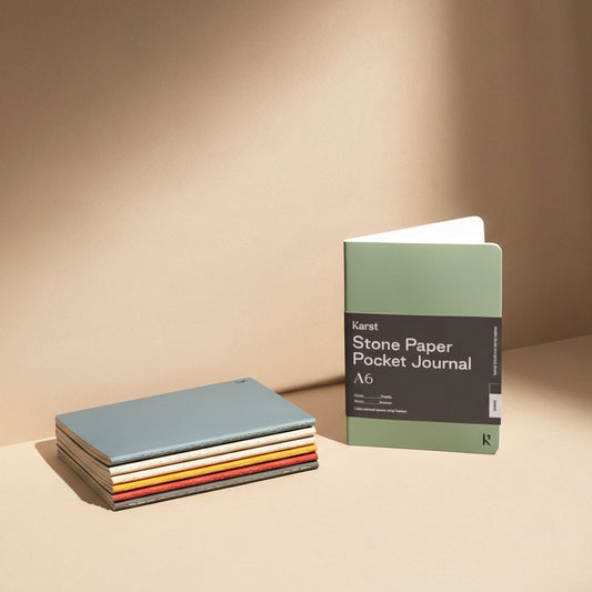A6 Taschenjournals in verschiedenen Farben, nachhaltige Geschenkidee