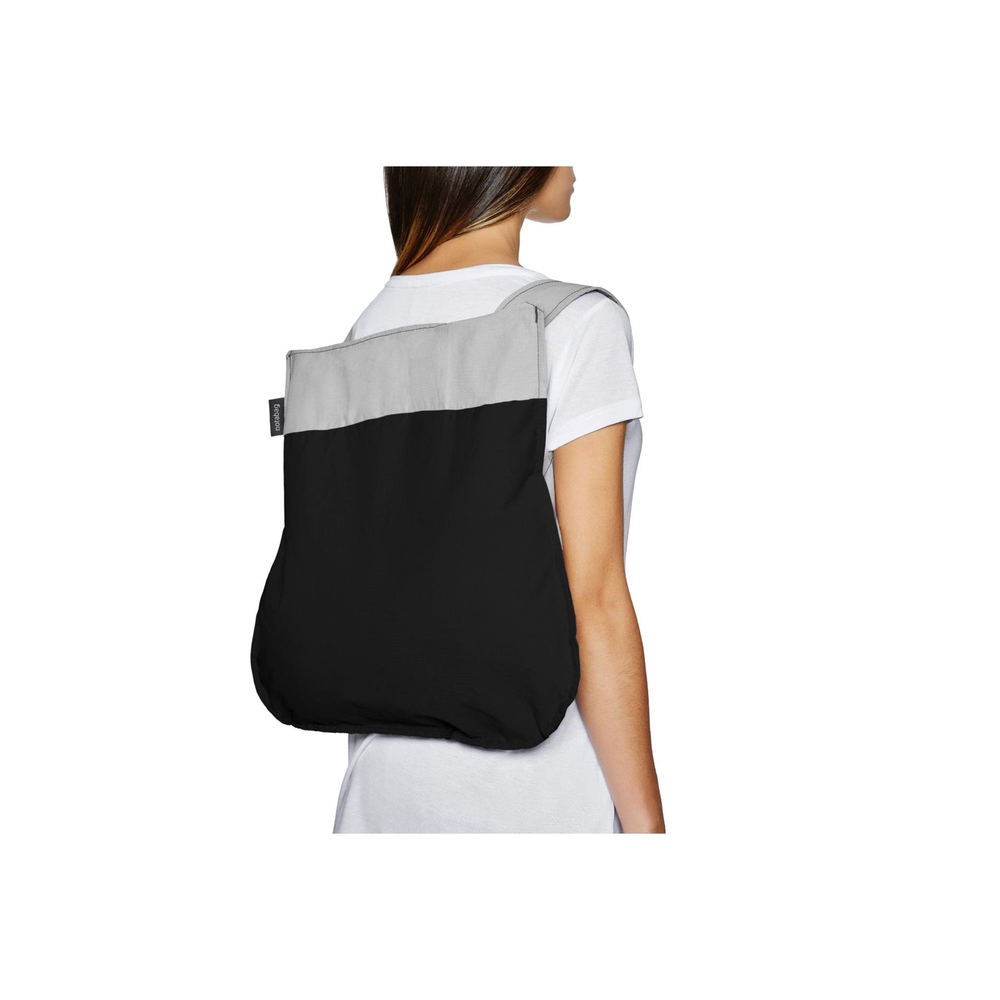 Perfekt für Velofahrer, Notabag Grau Schwarzes Rucksack