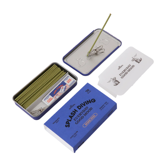 Collins 365 Räucherstäbchen Splash Diving mit Aluminiumdose und Räucherstäbchenhalter