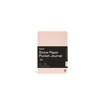 Umweltfreundliches A6 Taschenjournal in eleganter Pfingstrose-Farbe