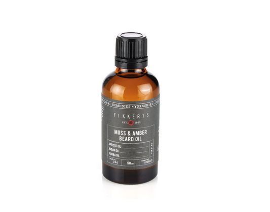 Pflegendes Bartöl in 50 ml-Flasche – veganes Männerpflegeprodukt mit natürlichem Duft und stilvollem Look