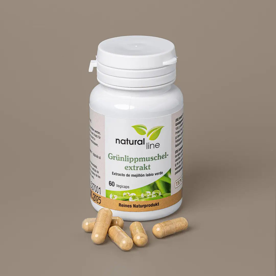 Grünlippmuschel Nahrungsergänzung mit Glykosaminoglykanen und Omega-3