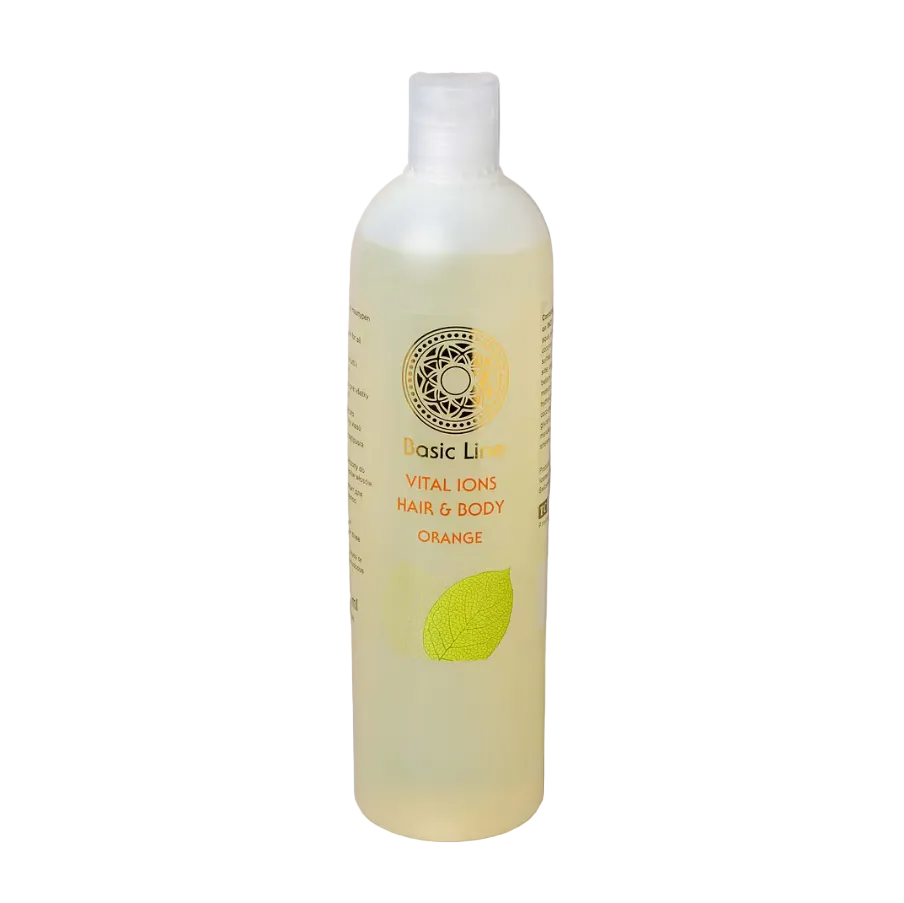 Belebendes basisches Duschgel & Shampoo mit frischem Orangenöl