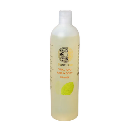 Belebendes basisches Duschgel & Shampoo mit frischem Orangenöl