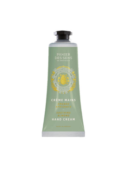 Handcreme Mandel 30 ml in gelber Tube mit Mandelblüten-Duft