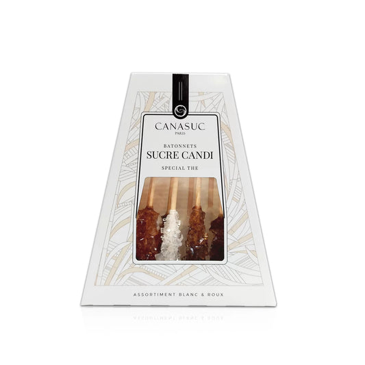 Kandiszuckersticks aus Rohrzucker in Geschenkverpackung – ideal zum Süssen von Tee und Kaffee