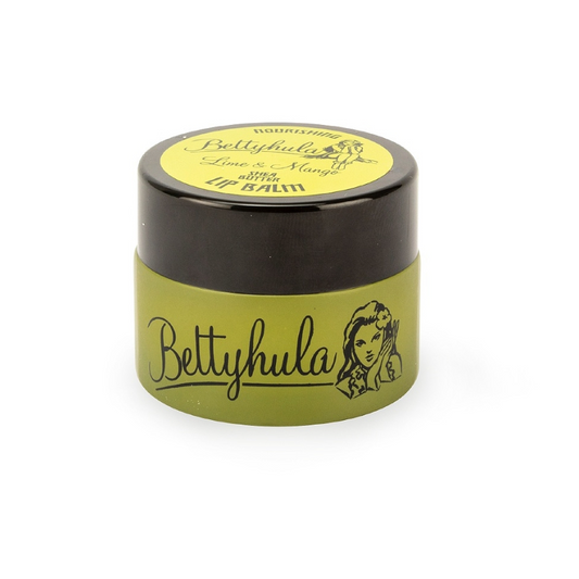 Bettyhula Lime & Mango Lippenbalsam im Glasgefäss – pflegender Lip Balm mit Sheabutter