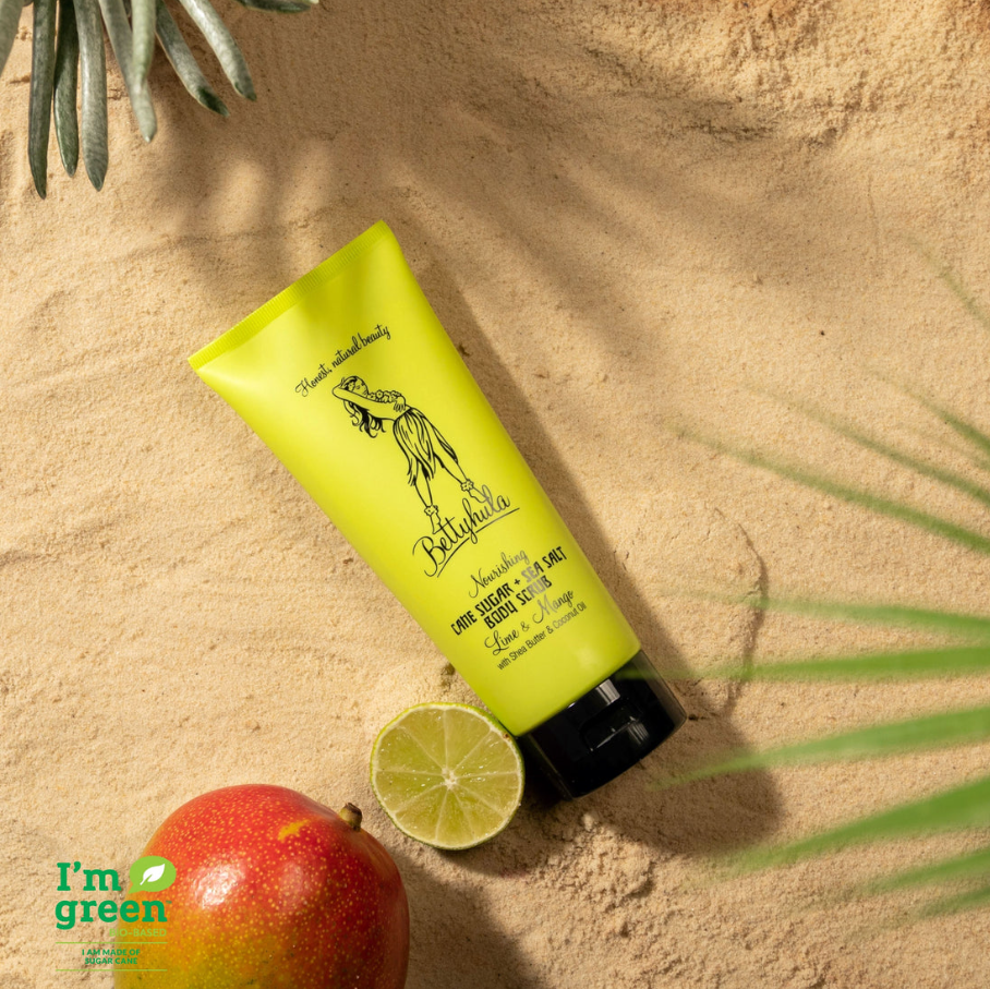 Bettyhula Lime & Mango Körperpeeling mit Sheabutter, Zucker und Salz – pflegendes Wellness Geschenk