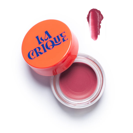 LA CRIQUE Lippen- und Wangenbalsam in recycelbarem Glastiegel in der Farbe Rosenholz