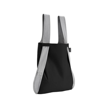 Recyclete und wasserabweisende Handtasche in Grau Schwarz