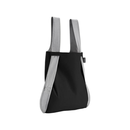 Recyclete und wasserabweisende Handtasche in Grau Schwarz