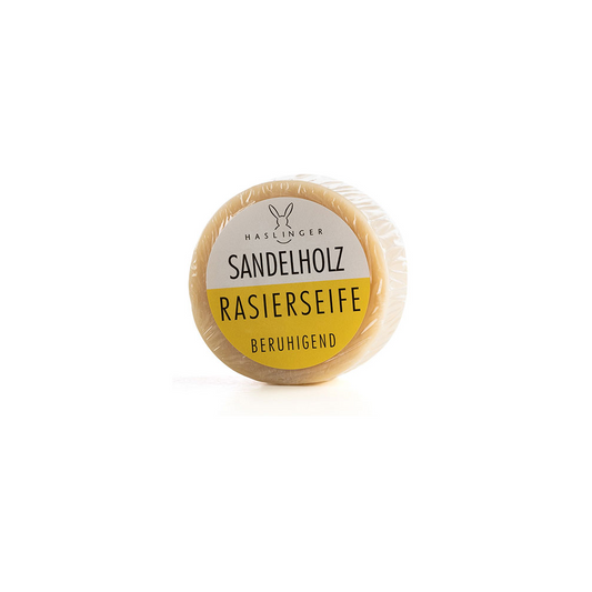 Haslinger Sandelholz Rasierseife 60g mit cremigem Schaum