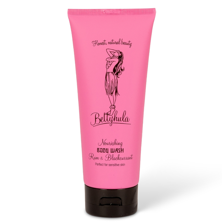 Bettyhula Rum & Schwarze Johannisbeere Duschgel in Zuckerrohrtube – pflegendes Body Wash