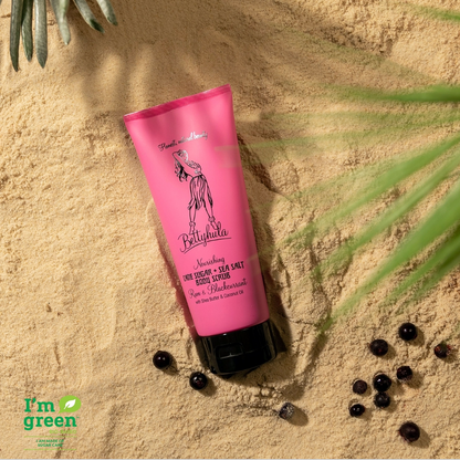 Bettyhula Rum & Blackcurrant Körperpeeling mit Sheabutter, Zucker und Salz – 200 ml Tube