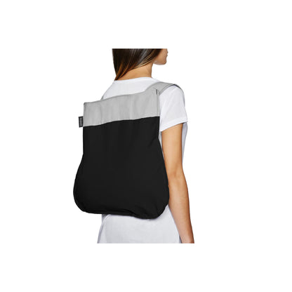Perfekt für Velofahrer, Notabag Grau Schwarzes Rucksack