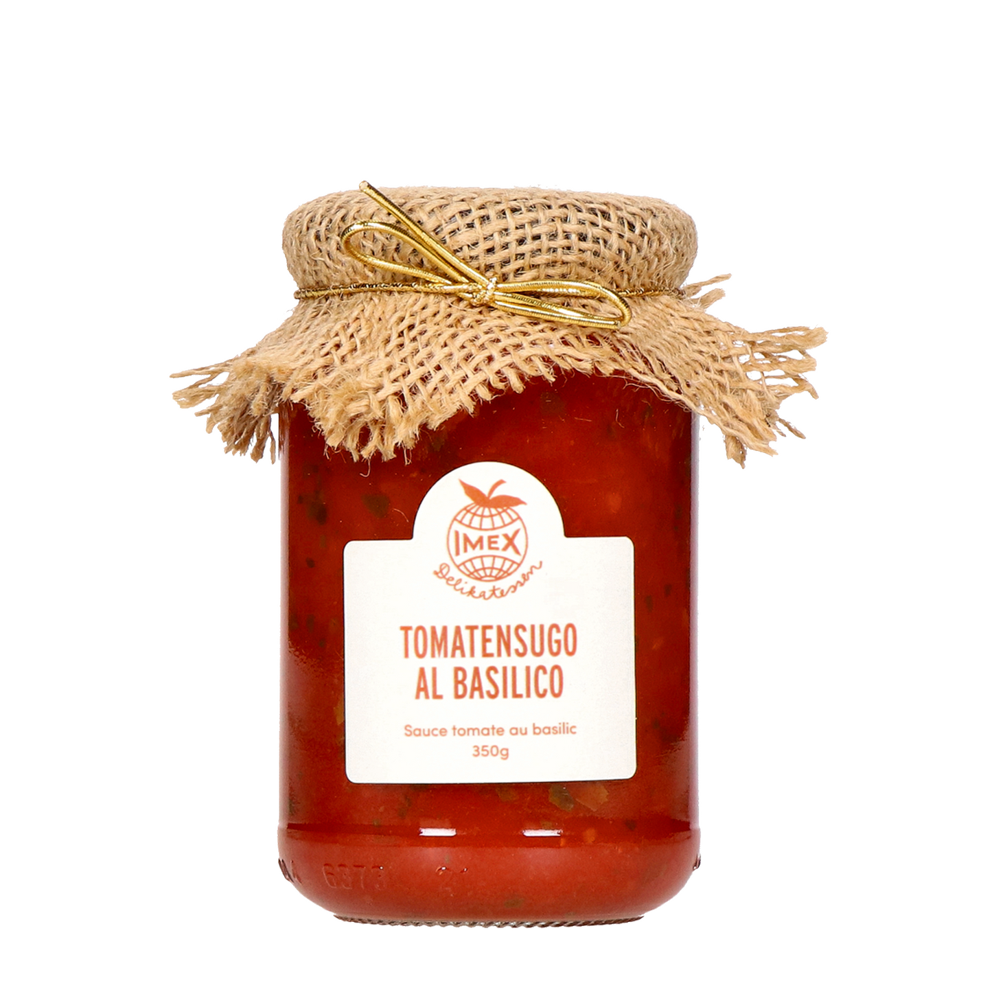 Italienische Tomatensauce aus sonnengereiften Tomaten im Glas