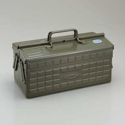 Toyo Steel Toolbox in der Farbe Khaki, perfektes Geschenk für ihn