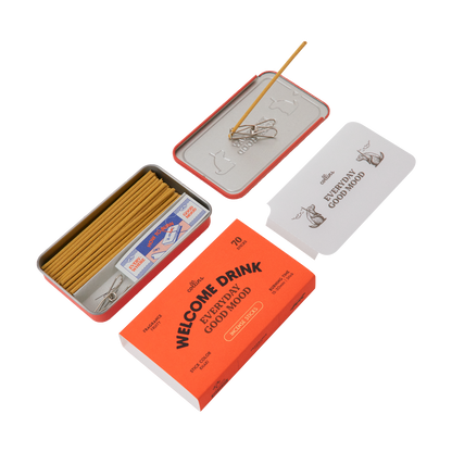 Collins 365 Räucherstäbchen Welcome Drink mit Aluminiumdose und Räucherstäbchenhalter